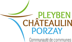 Logo officiel de la Communauté de communes Pleyben-Châteaulin-Porzay (CCPCP), partenaire de l'intervention de La Brigade du Cœur auprès de 58 enfants de l'ALSH de Pleyben.