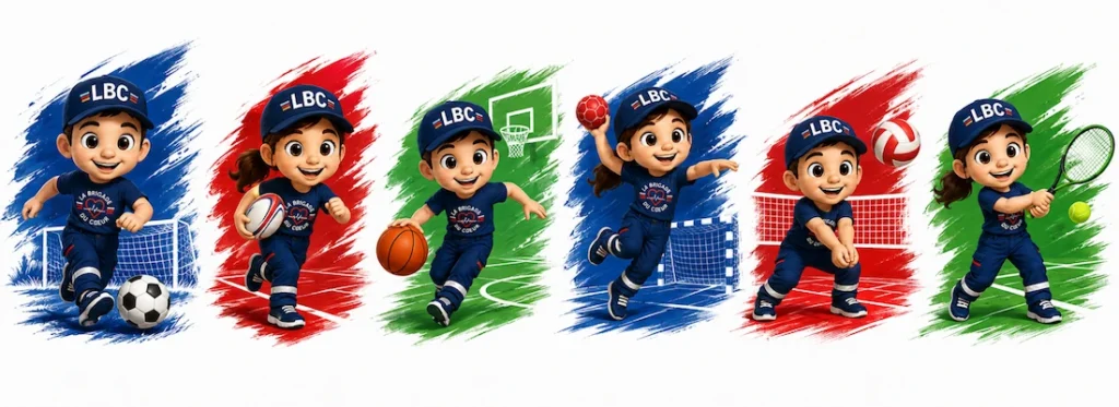 Prévention et premiers secours pour les jeunes pratiquant le football, le rugby, le basketball, le handball, le volley-ball et le tennis.